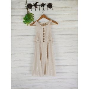Free People Wherever you go crochet mini dress